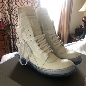 Rick owens high top geo basket sneaker
